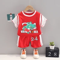 childrens basketball outfit 2022 toddler summer clothes for babies boys top and bottom set kids bebes jogging suits tracksuits