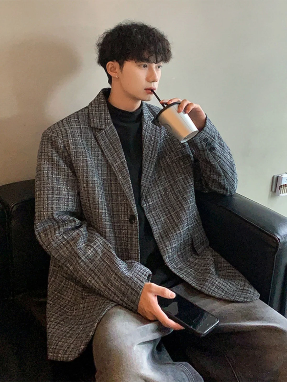 Британский изящный мужской костюм Yupi Graceful осень 2023 новый модный брендовый Ruffy