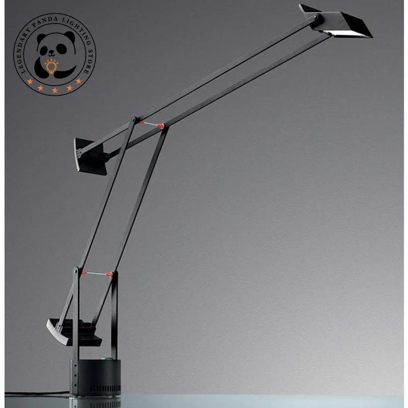 Дизайнерские классические настольные лампы Tizio черные Рычажные Настольные