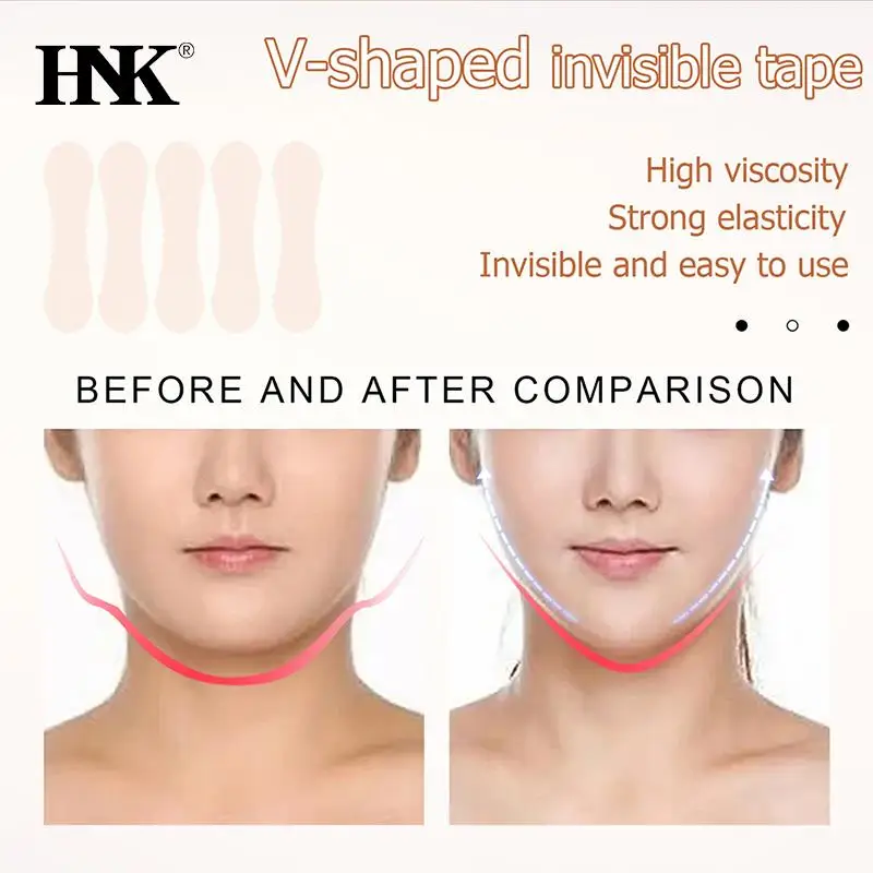 

40pcs Face Invisible Sticker Face Lift Patch Face Skin Care Patches V-shaped Face Patch Anti Wrinkle Anti Aging Adhesive Tape