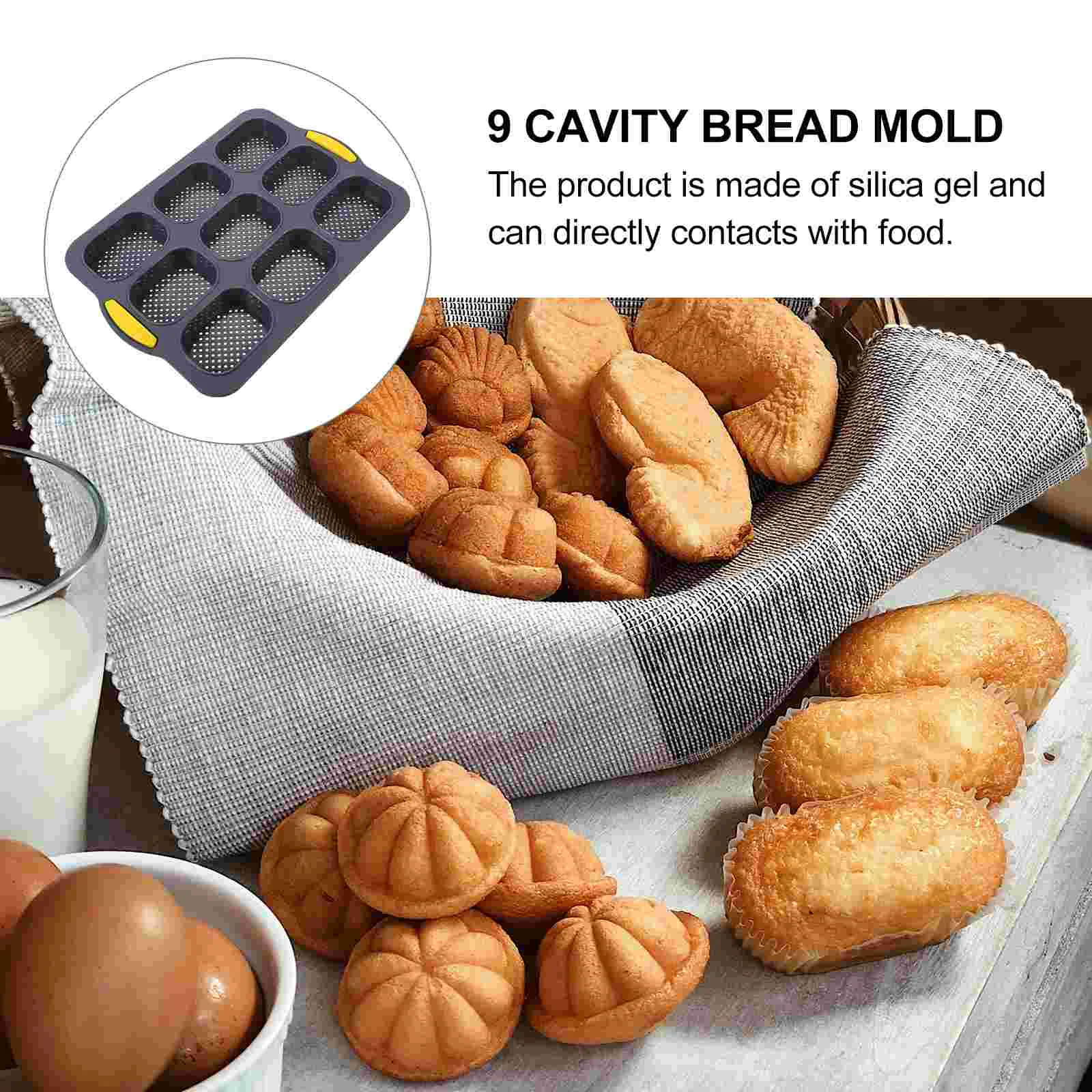 9-полая форма для торта с антипригарным покрытием силиконовая выпечки хлеба