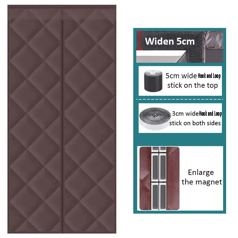 

Теплая магнитная дверная занавеска из полиэстера