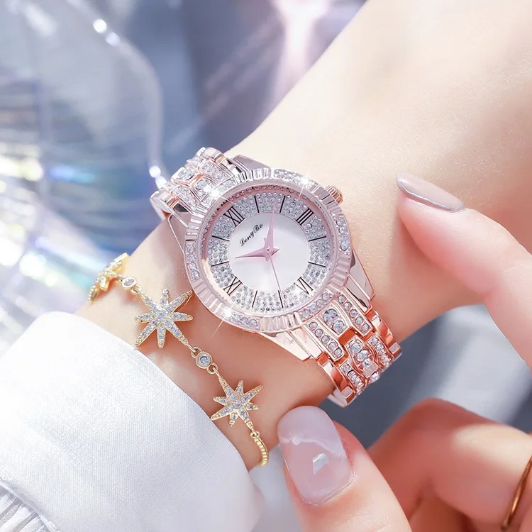 

Top Luxury Ladies Watch New Brand Lvpai Bracelet Watches Women Luxury Crystal Dress Wristwatches Clock Women's Fashion Casual