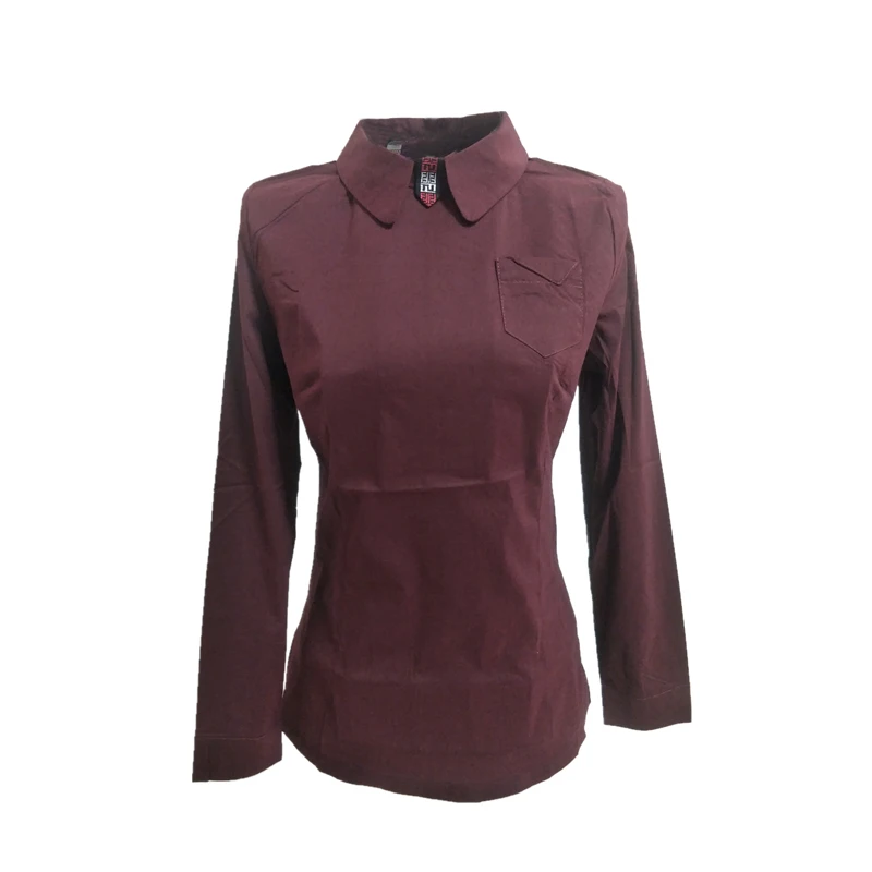 Ozhouzhan новинка осени 2023 рубашка с кукольным воротником облегающая модная