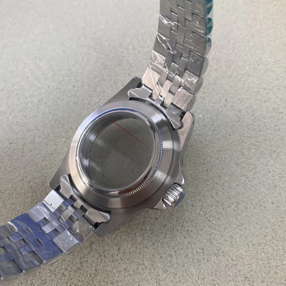 120-tooth 39.5mm Unidirectional Rotation Stainless Steel Case Magnifying Sapphire Glass Five Baht Belt Fit NH35 NH36 Movement