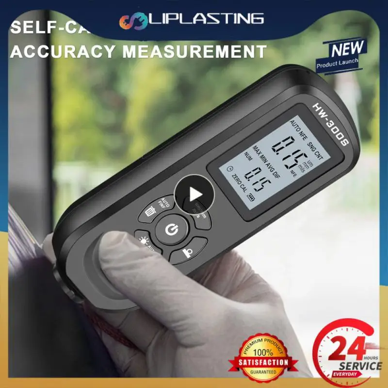 

Car Paint Film Thickness Tester Measuring F/N Manual Paint Tool HW-300S Digital Coating Thickness Gauge 0.1micron/0-2000