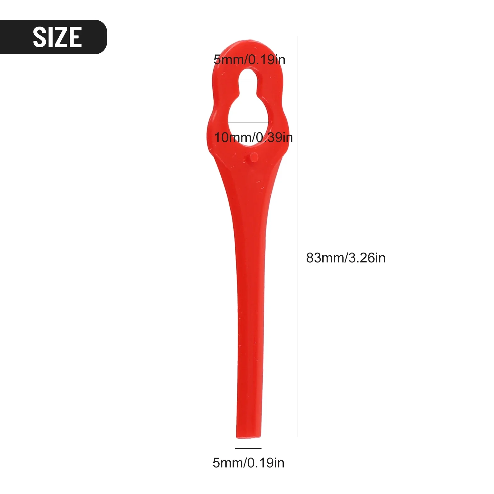 Пластиковые лезвия для газонокосилки Parkside PRTA 20-LiA1 LIDL IAN 311046 40 шт. 83 мм
