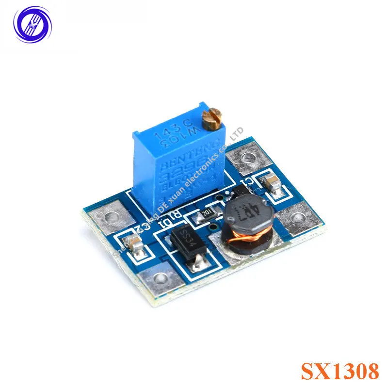 

10 шт. Φ SX1308 Step-UP DC-DC Step Up Converter Module 2-24V to 2-28V 2A