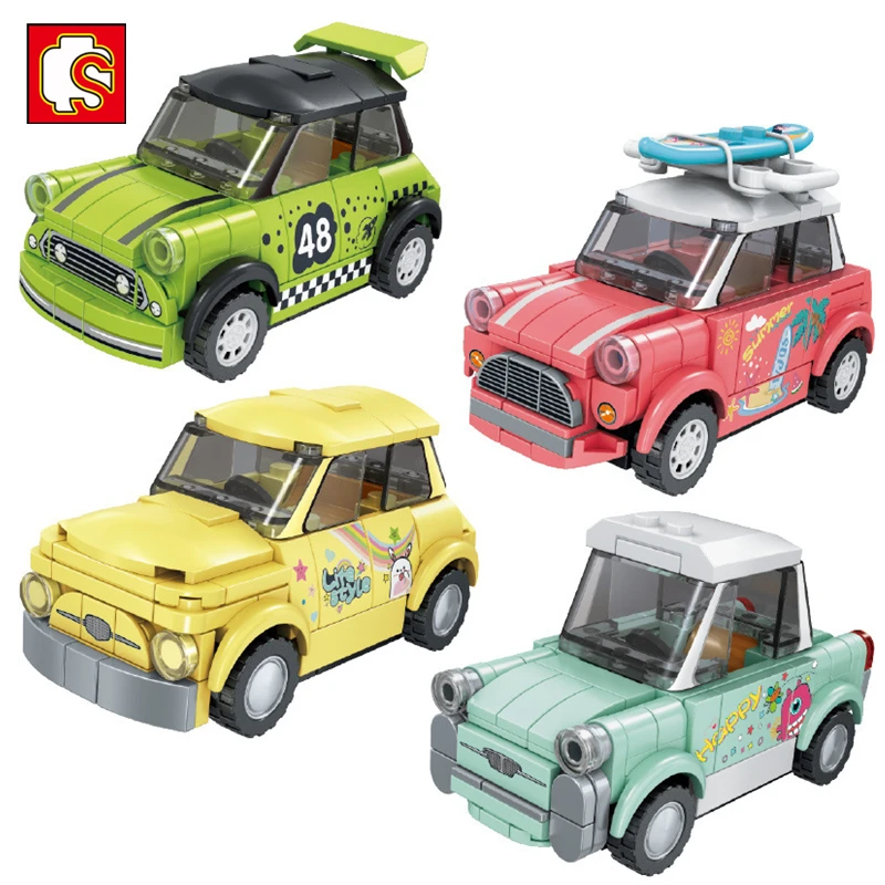 

SEMBO мини-модель туристических автомобилей, строительные блоки, знаменитые гоночные скорости, чемпионы, автомобили, кирпичи, развивающие игр...