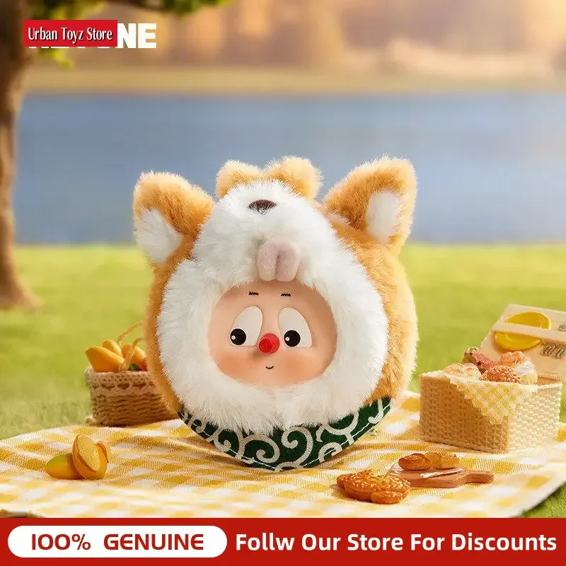 Фото Оригинальная плюшевая игрушка-брелок Hey One Emodo Furry Animal City Blind Box, мягкая плюшевая кукла-подвеска для сумки, милый настольный декор, подарок для коллекционеров №1