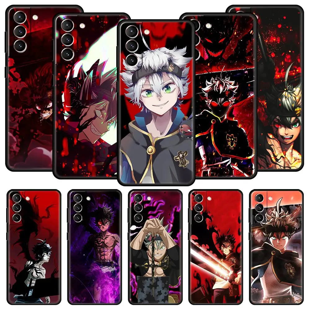 

Black Clover Asta Hard Anime Phone Case For Samsung Galaxy S22 S20 FE S10 Plus S21 Ultra 5G S10E S9 S8 Note 10 Lite 20 Cover