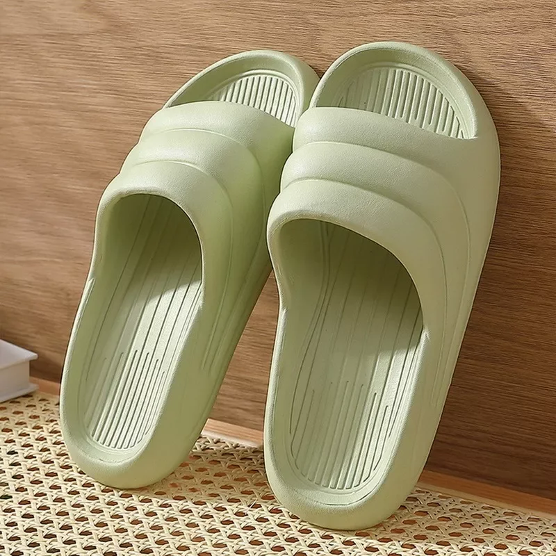 

2023NEW Summer Sofe Home Slipper EVA Thick-soled Slippers Non-slip Home Summer Flip-flops Male Couple Sandals and Slippers Women