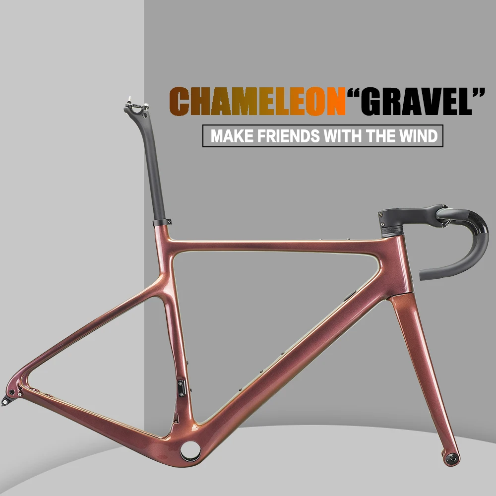 2023 New Arrival 700*40C Full Carbon Bike Gravel Frame A5 Ca