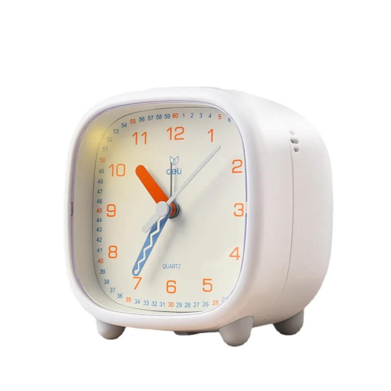 

2022 New alarm clock students, children, boys and girls cute bedroom wake-up artifact silent night light alarm clock desk clock