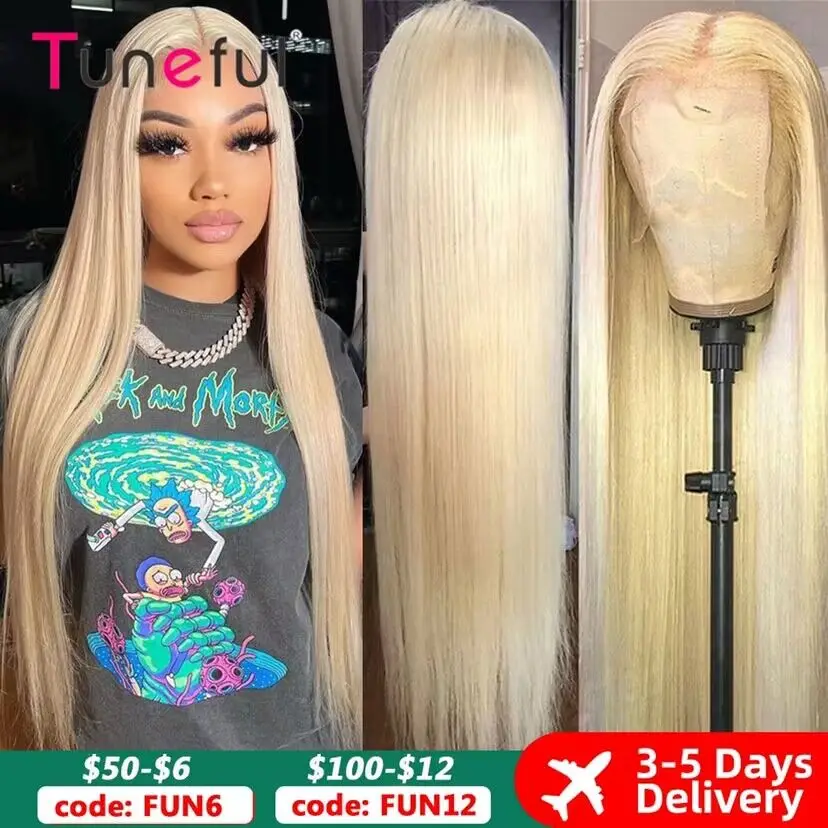 13×6 HD Transparent 613 Blonde Lace Frontal Human Hair Wigs 613 Bob Wig Brazilian Bone Straight 13×4 Lace Front Human Hair Wigs