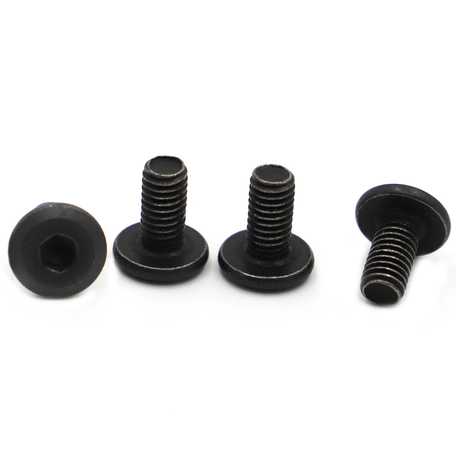 

5/10pcs M5 M6 M8 Black Hypotenuse Large Flat Hex Hexagon Socket Head Allen Furniture Rivet Screw Bolt