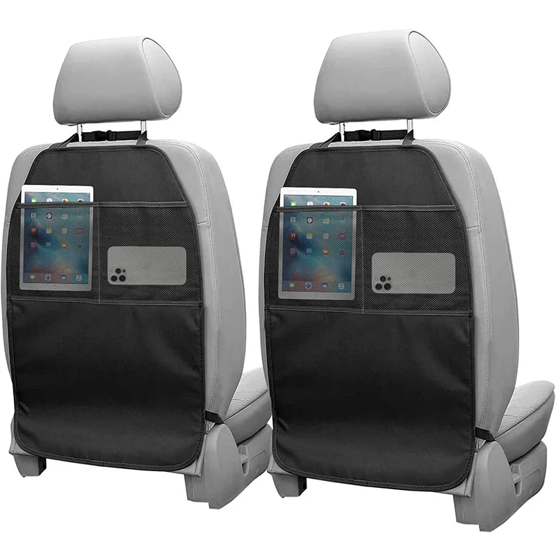 

1/2Pc Baby Kids Car Safety Seat Protector Mat Kick Mats Cushion Seat Back Protective Cover Non Slip Storage Bag Pocket Organizer