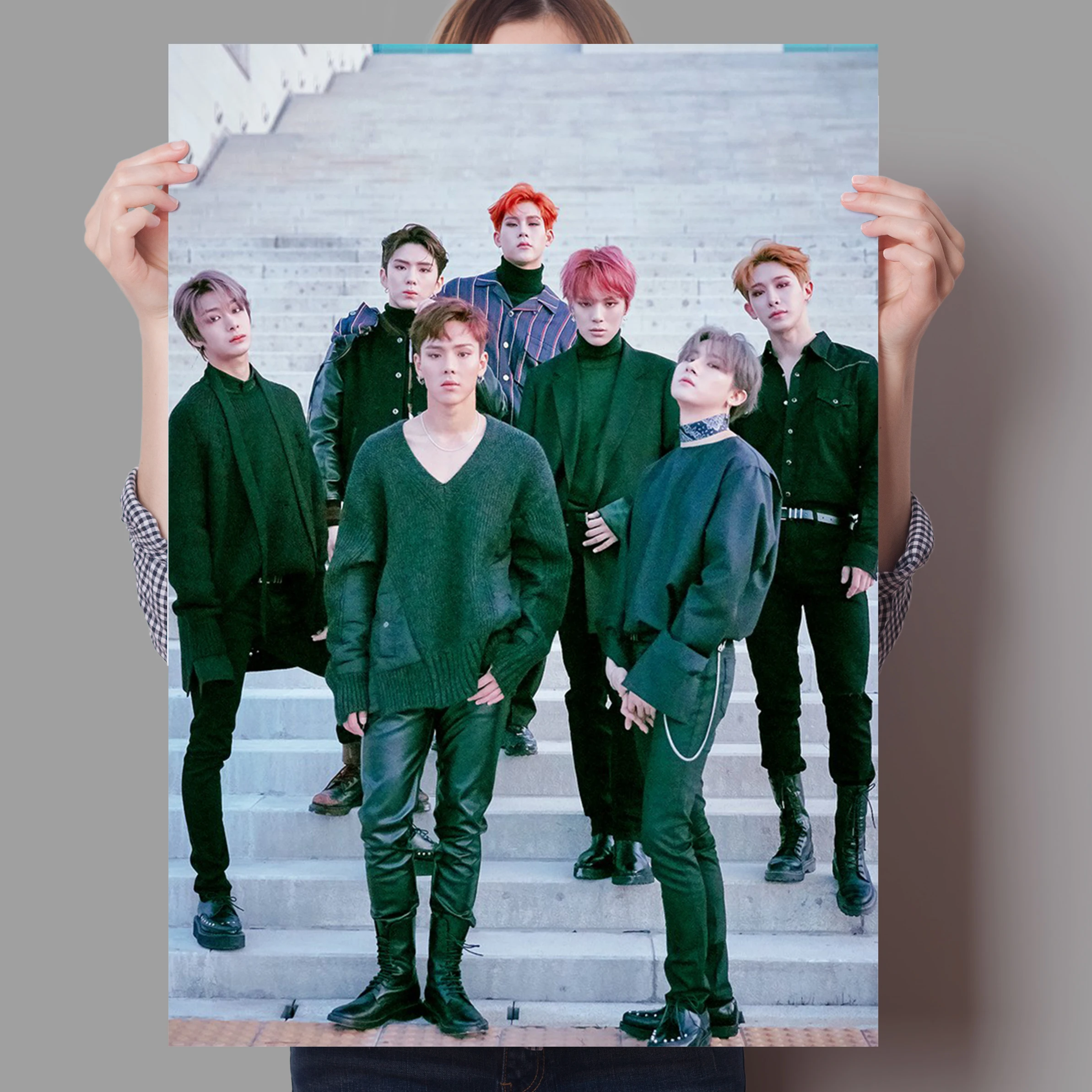 Новинка 2022 г. постеры Kpop Monsta X с музыкальными мотивами группы мальчиков