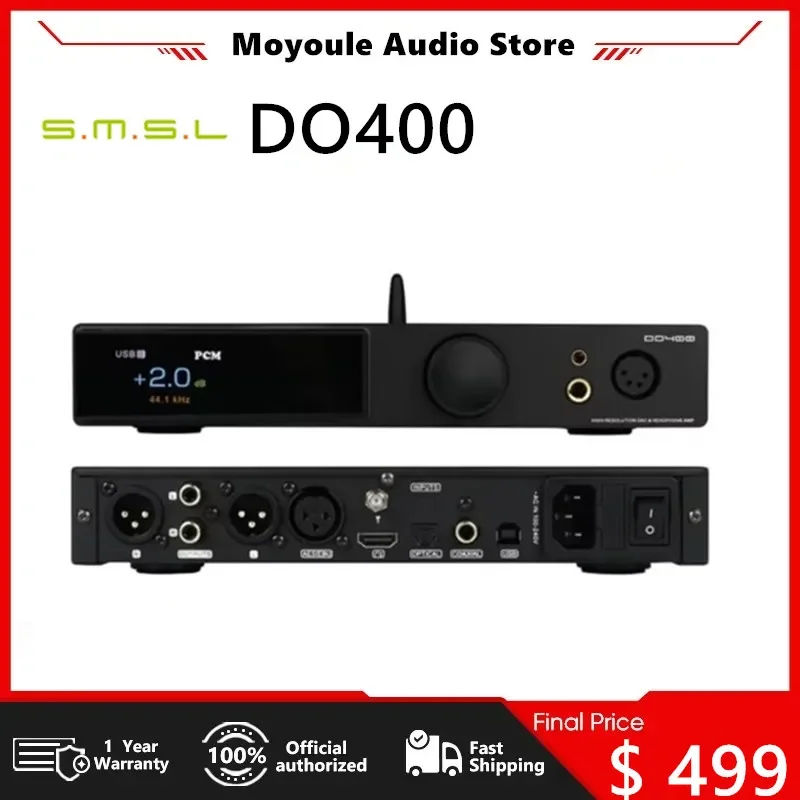 SMSL DO400 Полностью балансный аудиодекодер Усилитель для наушников ES9039MSPRO MQA-CD ЦАП
