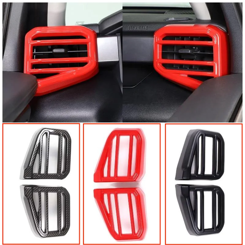 

Car Interior Dashboard Side Air Outlet Trim Frame Cover Dustproof Sticker Cover Kits ABS Fit For Toyota Tundra/Sequoia 2022-2023