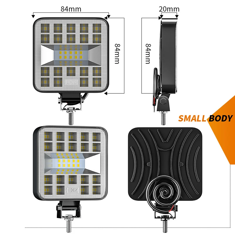 

1PCS 87W 29LED Car Work Lamp 12V 24V Spotlight Flood Work Light Off-road Spot