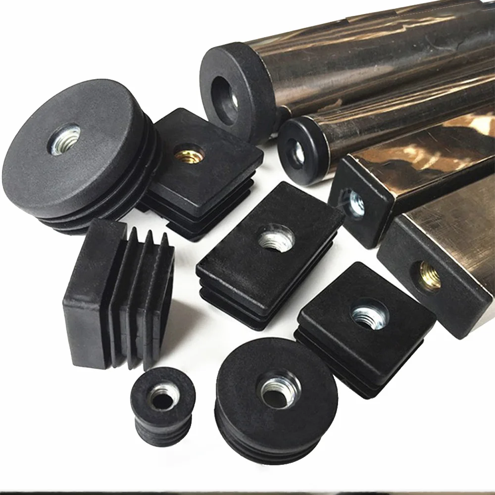 

M6 M8 Black/White Nut Plug Adjustment Inner Plug Anti-slip Foot Pad Plastic Protection Gasket Dust Seal End Cover Caps