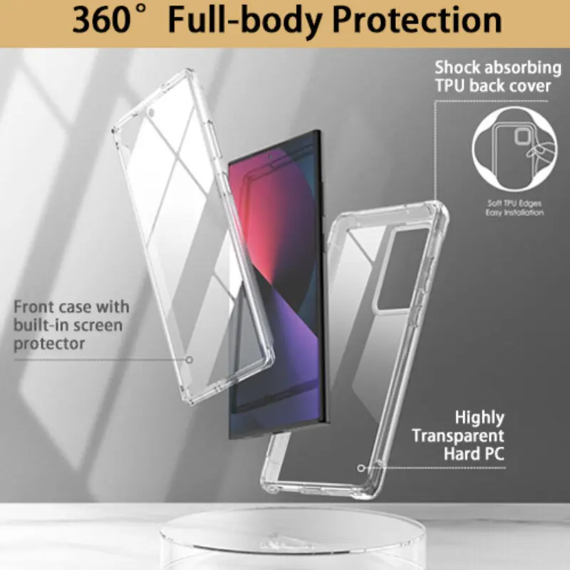 Противоударный чехол с полным покрытием 360 ° для Oppo A79 A78 A58 A38 A18 Reno 10 12 Pro Чехол