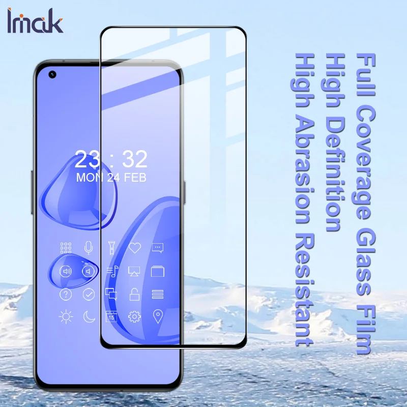 

Для Realme GT2 пленка из закаленного стекла imak Pro зеркальное полное покрытие полный клей для Realme GT2 Pro стекло для Realme GT Neo2