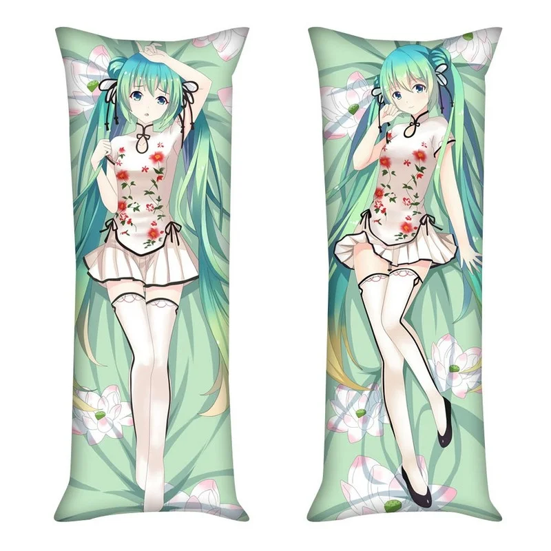 

Наволочка Hatsune Miku плюшевая, 150x50 см