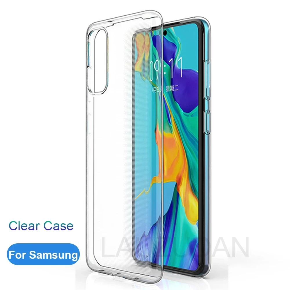 

Clear Case For Samsung Galaxy S20 FE S21 S22 Ultra S10 Plus A52 A72 A71 A51 A50 A70 A52s A53 5G S21 FE Soft Silicon Case Cover