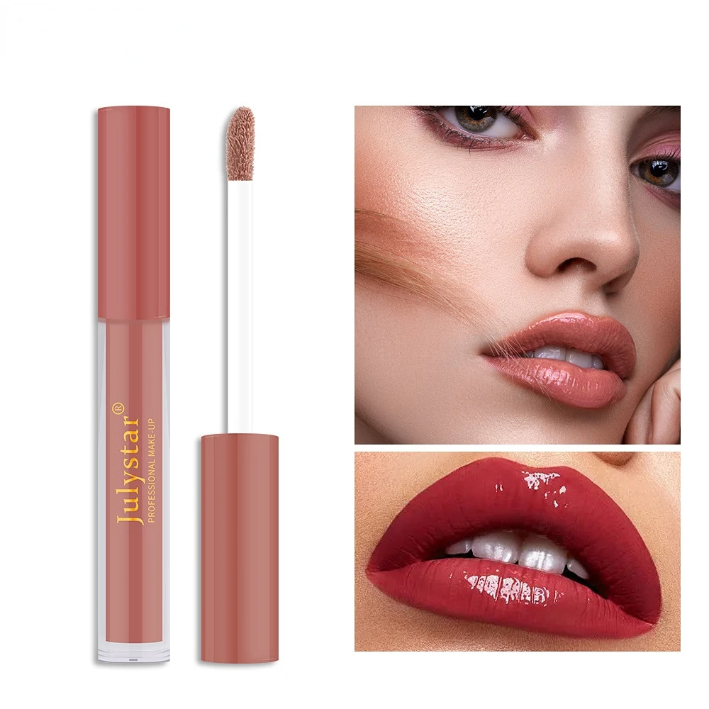 

8Color Mirror Lipstick Lip Glaze Lip Gloss Waterproof Sexy Long Lasting Cosmetics Lapiz Labial Mate Larga Duracion Makeup