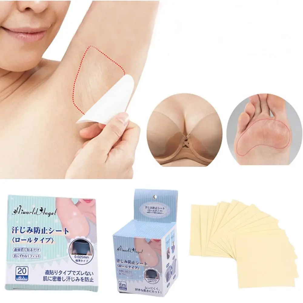 

6 Meters Fight Hyperhidrosis Comfortable For Women And Men Armpit Sweat Pads Invisible Ultra-Thin Underarm Sweat Pads