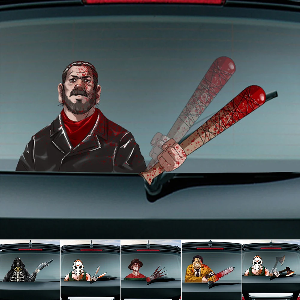 Наклейка на заднее стекло автомобиля многоразовая из ПВХ | Временные татуировки