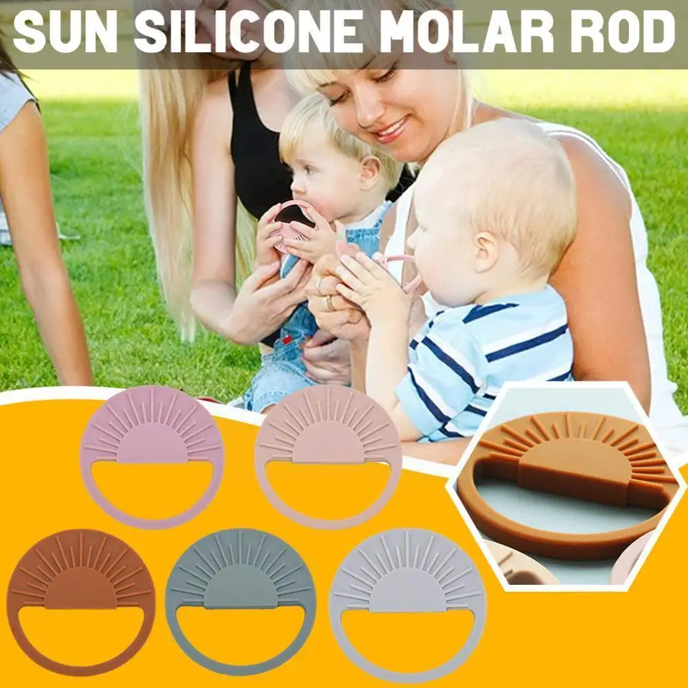 

Baby Silicone Teethers Rodent Teething Ring Toddler Rod Accessories Soothing Molar Silicone Toy Molar Pain Toy X0r8