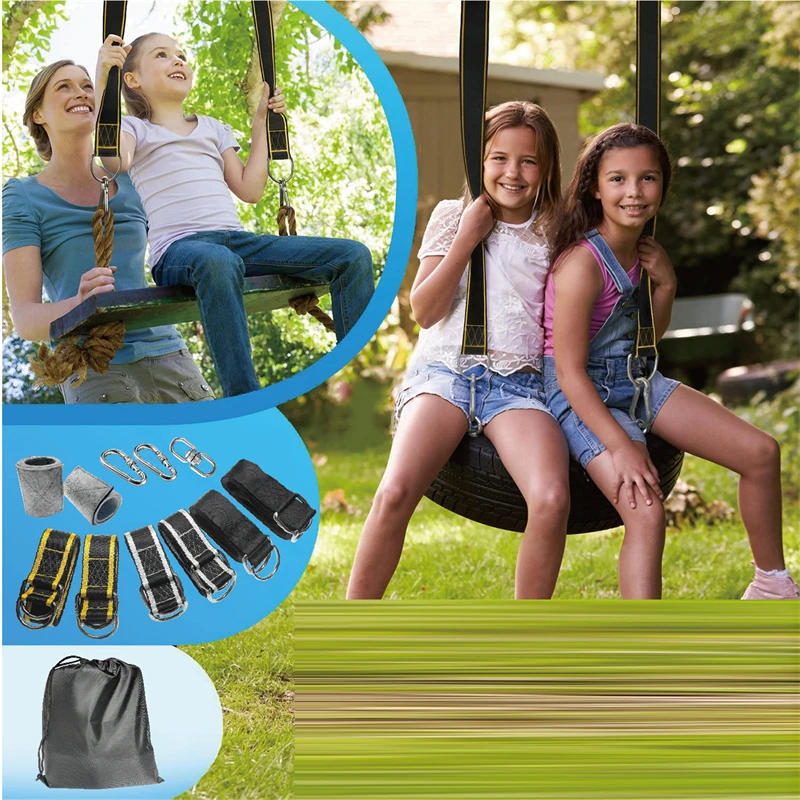 

Safe Tree Swing Hanging Straps Kit, Extra Long Adjustable Tree Swing Straps, Easy&Fast Way to Hang Any Swing or Hammock