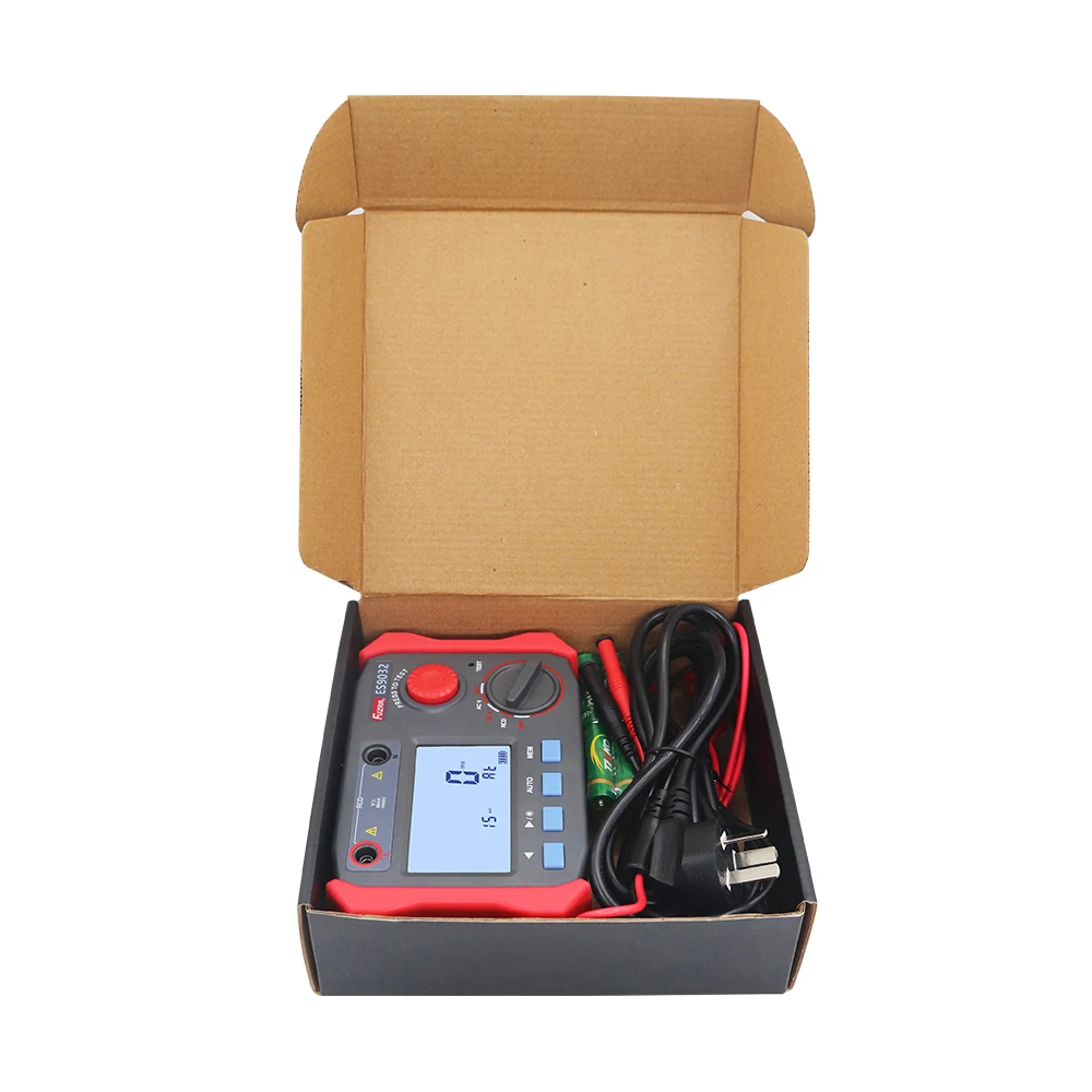 ES9032 Digitaler RCD-Tester Многофункциональный детектор центрифуги Тестер строчки