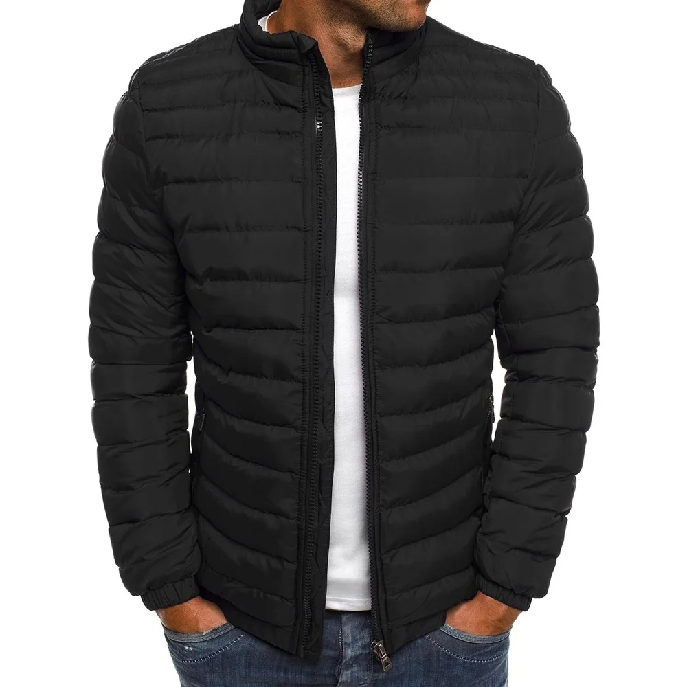 

brand men's parker cotton jacket 2023 new autumn and winter fashion cotton-padded jacket Korean fashion cotton-padded ja