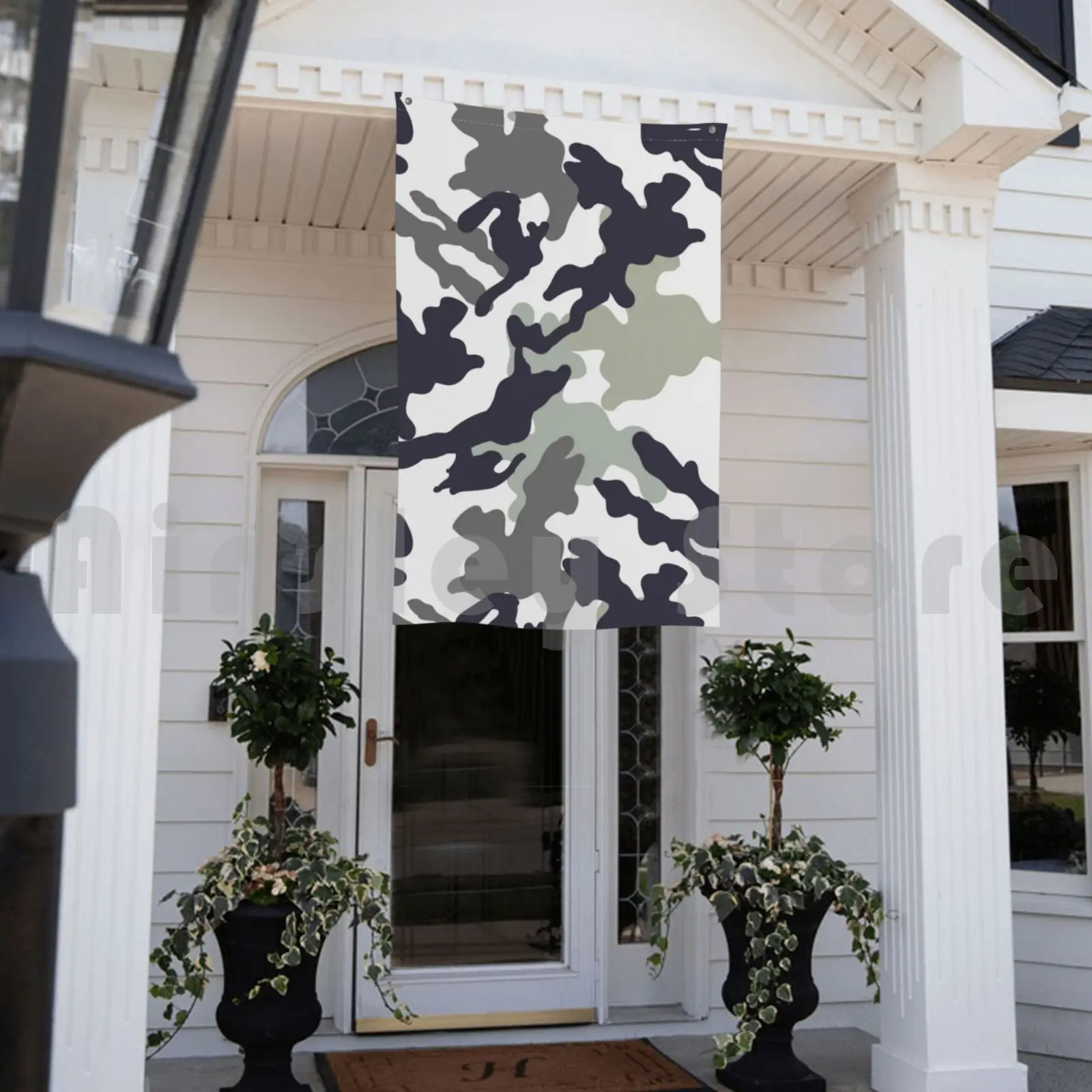 Серый Камуфляжный узор уличный декор флаг автомобиля камуфляжный пейнтбол