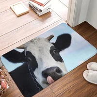 milk cow cute doormat bathroom rectangle polyeste living room home carpet decor floor rug door mat foot pad