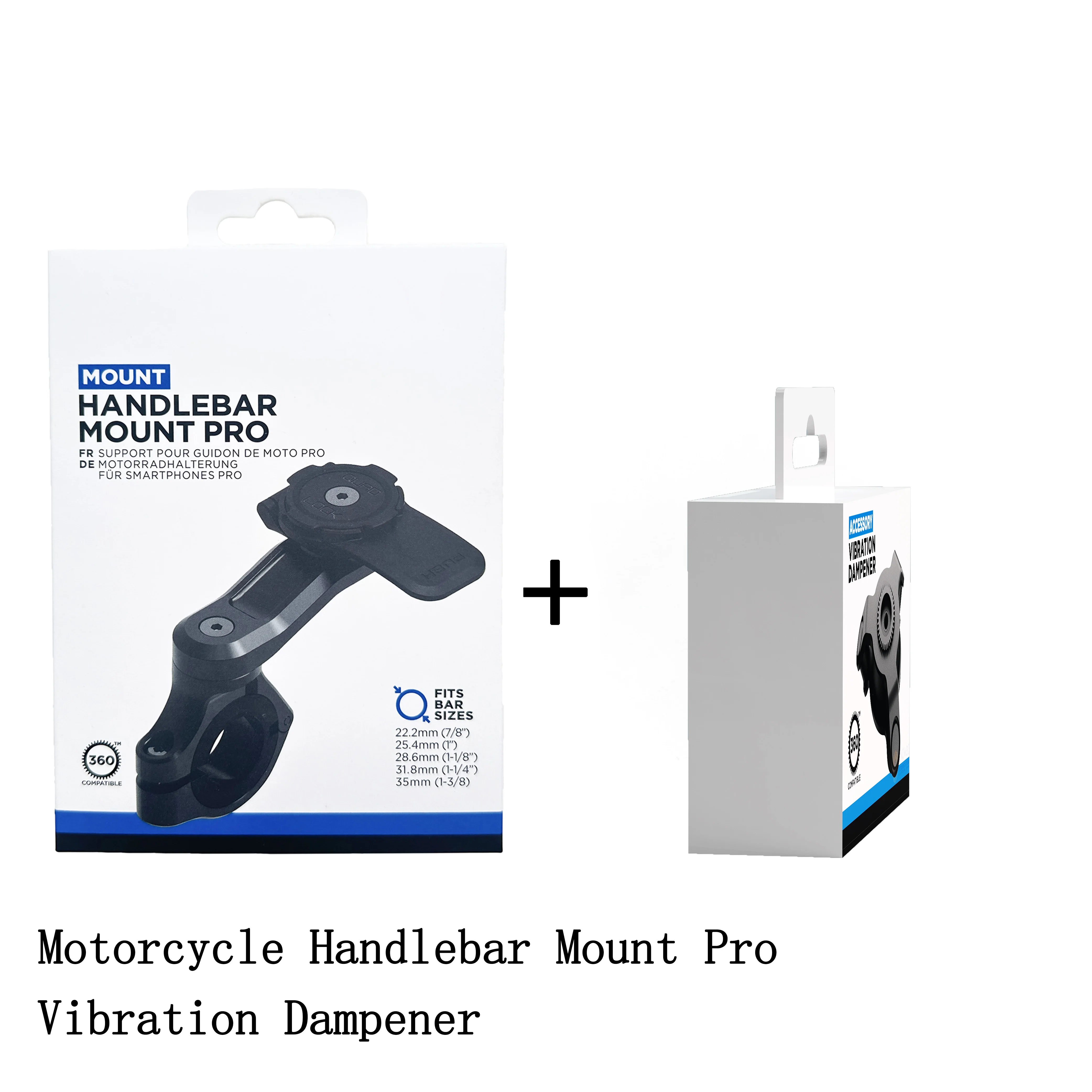 

Комплект крепления для телефона на мотоцикле - крепление на руль мотоцикла PRO + демпфер вибрации