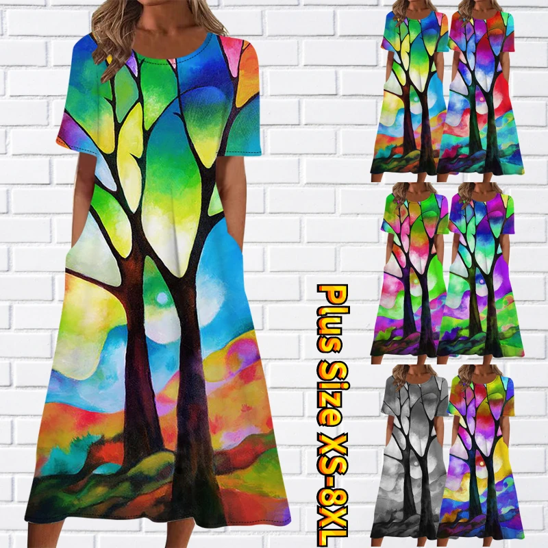 

Женское летнее платье с V-образным вырезом, коротким рукавом