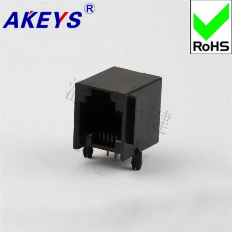 10 шт., горизонтальные штекеры RJ45