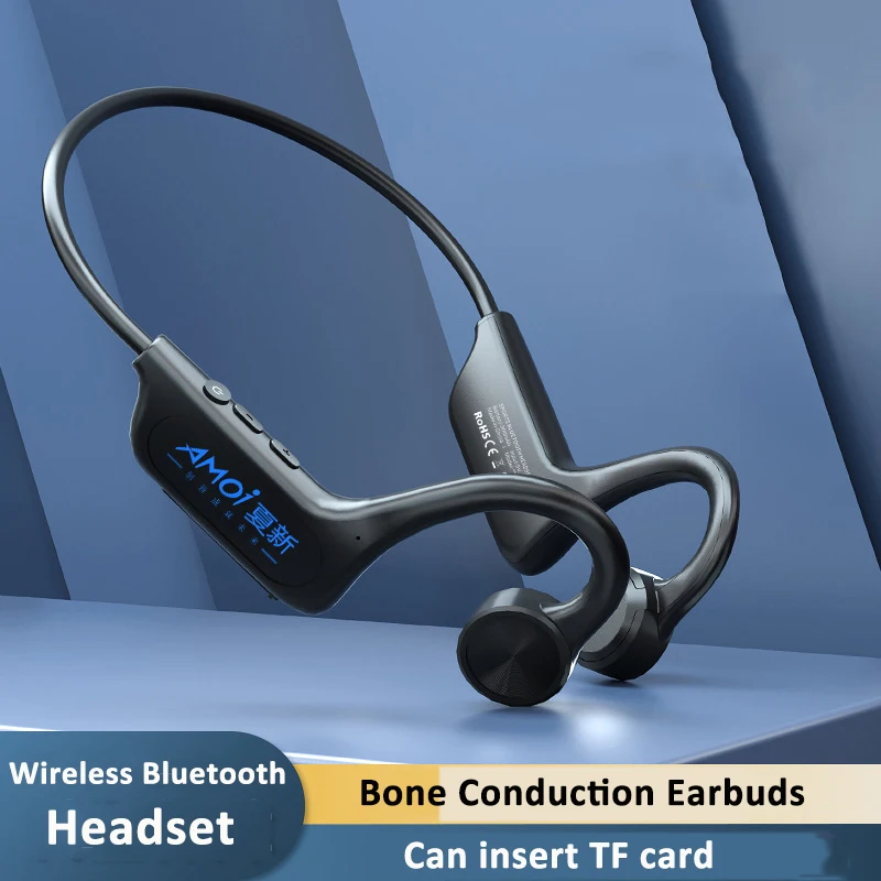 

Bone Conduction Earbuds Wireless Bluetooth Headset with Mic Ear Hook Air Pro Fone Bluetooth Earphones Wireless Headphones