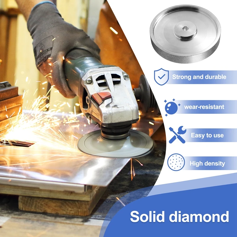 CBN шлифовальный круг 6 дюймов диаметром X 1 дюйм шириной с 1/2 дюймовым бортом