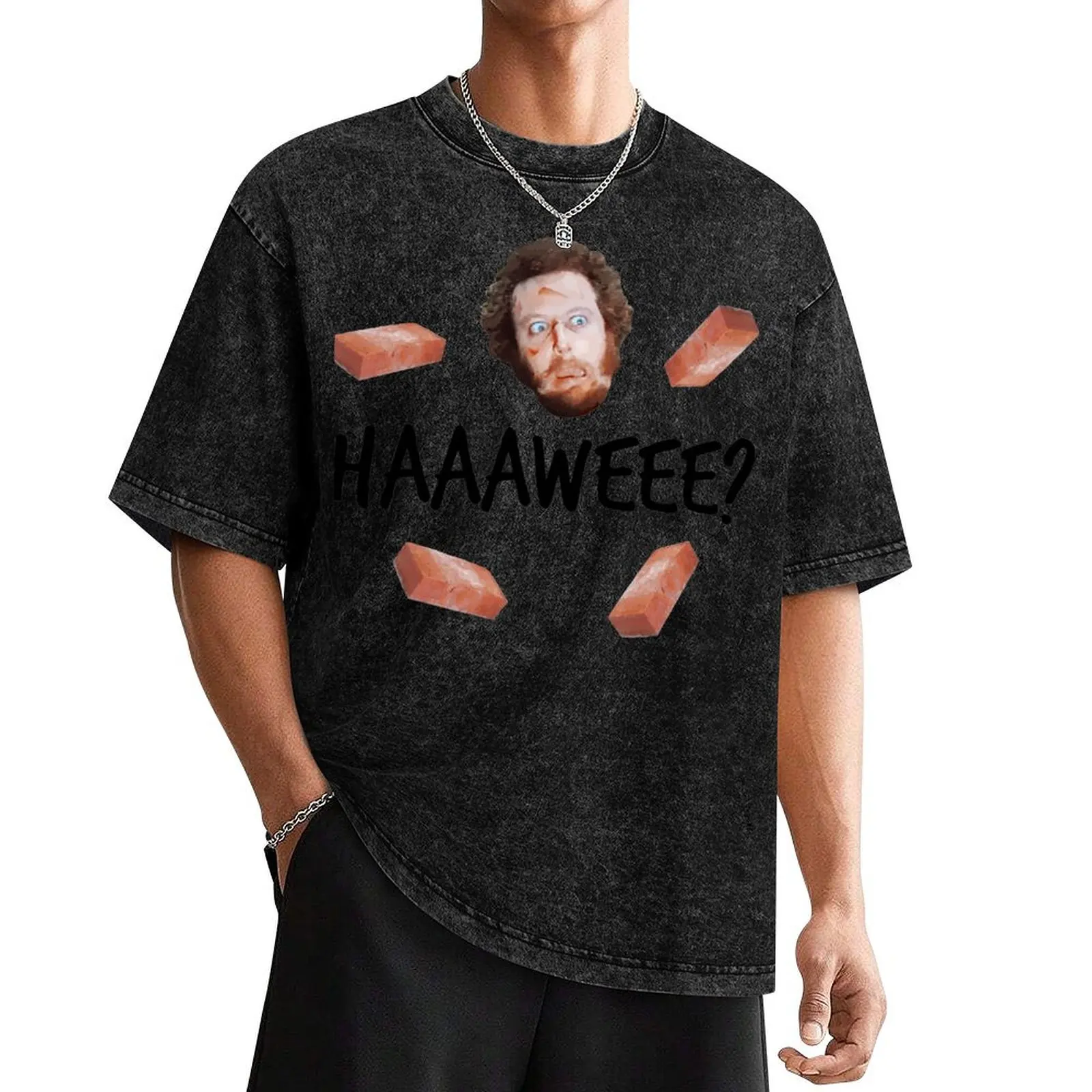 Рубашка Один дома — Marv Haaawee?! - Забавная футболка Wet Bandits Детская Suck Brick лето 2025