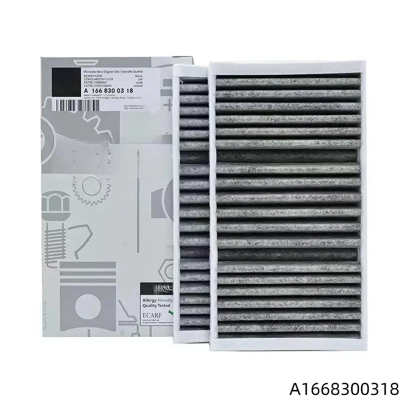 

2 шт. Воздушный фильтр салона A 1668300318 Для Mercedes GL-CLASS X166 2012-2019/M-CLASS W166 2011-2015 Модель автомобиля Встроенный угольный фильтр