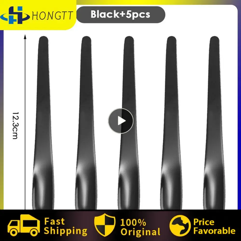 

Десертная ложка из прочных материалов, черная матовая ложка, матовая ложка для мороженого из нержавеющей стали, ложка для мороженого