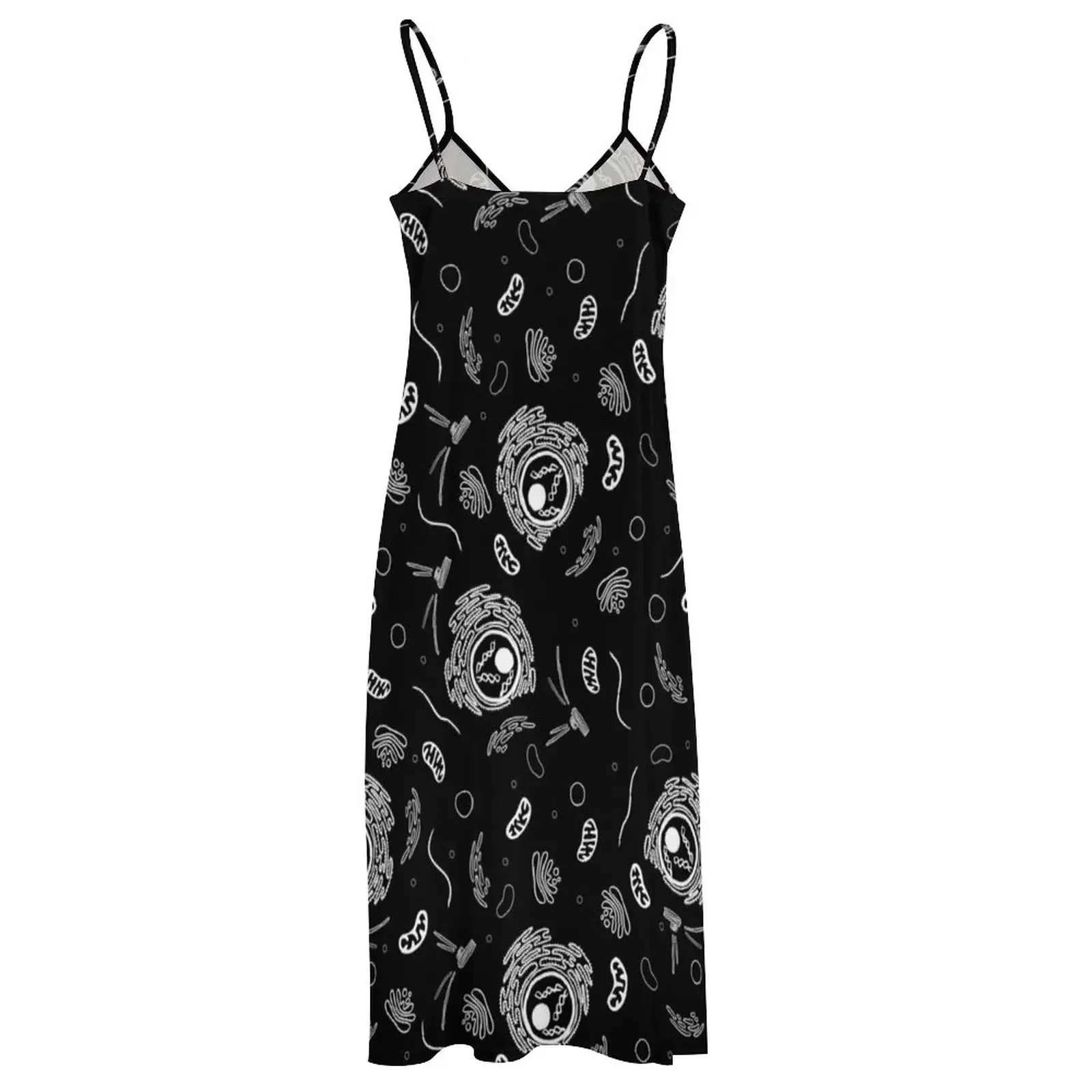 Органайзеры Белое на черном платье без рукавов вечерние платья для женщин