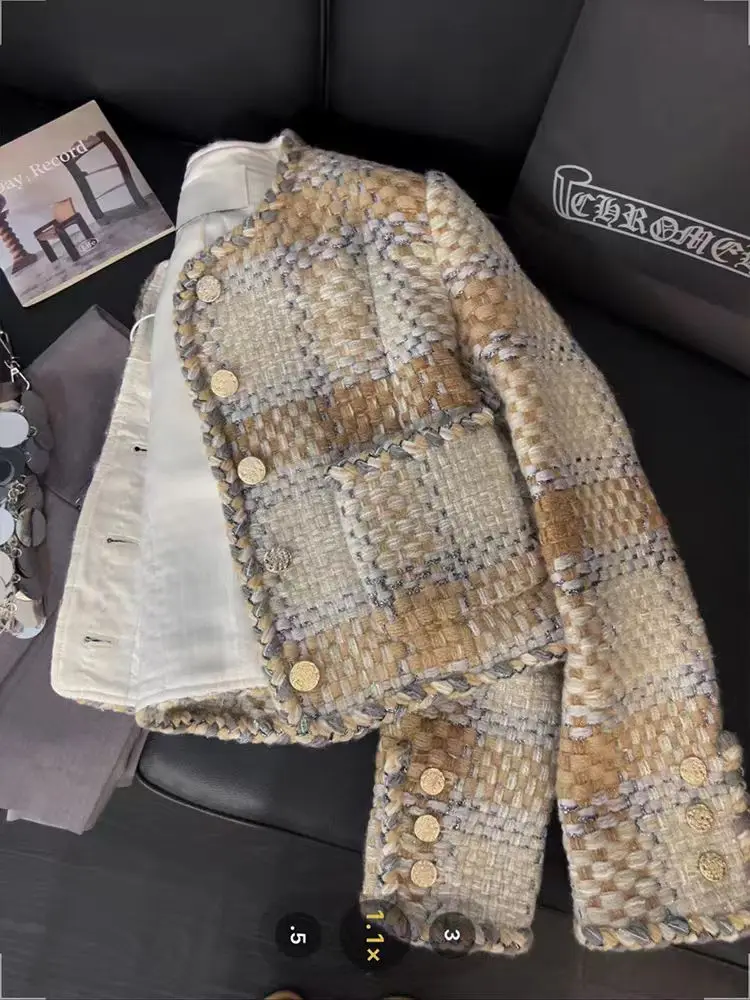 Маленькая женская куртка Rich Heiress в ароматном стиле для тяжелой промышленности