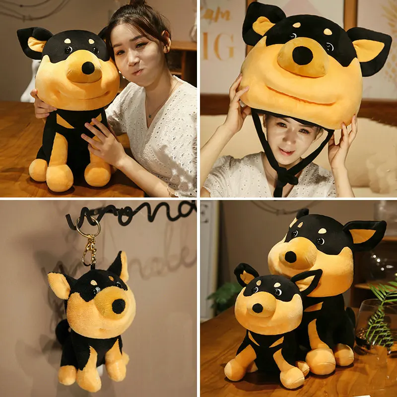 

Kawaii Bee Dog Plush Doll Stung By Bee Dog Funny Plush Doll Soft Stuffed Toy Backpack Pendant Children's Birthday Gift